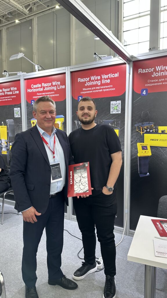 🇬🇧 AKOR DEFENCE MACHINERY Showcased Innovative Razor Wire and Defence Machines at Russia Wire 2025 1 AKOR DEFENCE MACHINERY Rusya Wire 2025 Fuarinda Yenilikci Jiletli Tel ve Savunma Makinalariyla Yerini Aldi